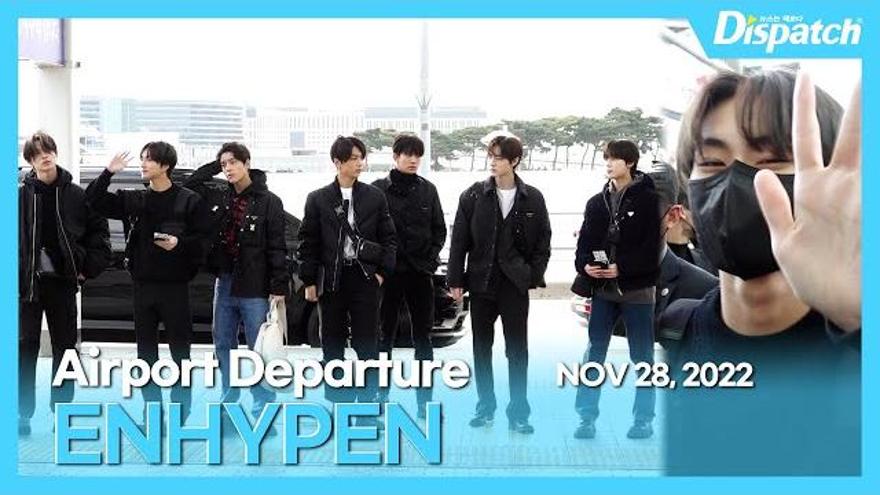엔하이픈, 언제나 올블랙 공항패션은 옳다 l ENHYPEN, All Black airport fashion is always right [공항] | ZUM TV