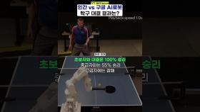 초보자엔 100% 승리 구글이 만든 AI 탁구 로봇