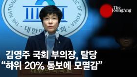 김영주 부의장, 민주당 탈당…