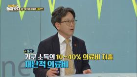 재난적 의료비란? 소득의 40% 이상 의료비가 지출되는 것(!)