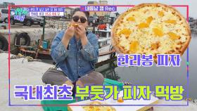 (궁극의 단짠) 이영자, 국내 최초 부둣가 '한라봉 피자' 먹방