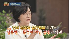 '연쇄 성폭력 살인범'들은 '성폭행'이 목적이 아닌 경우가 많다?!