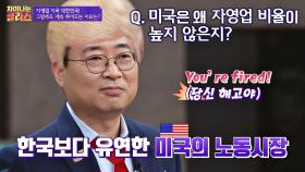 유연한 노동시장으로 인해 자영업 비율이 높지 않은 미국 | JTBC 210311 방송