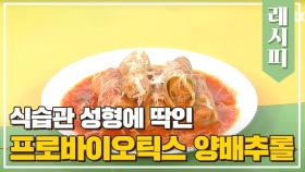 식습관 성형에 탁월한 '프리바이오틱스 양배추 롤' 레시피 공개
