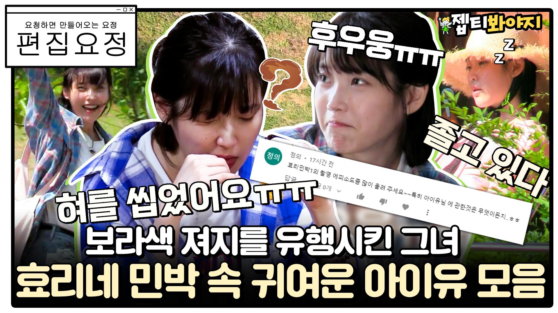 갓기 시절 효리네 민박 직원 귀여운 아이유 모먼트 모아왔어요◞.*✧ㅣJTBC 170924 방송 외 | ZUM TV