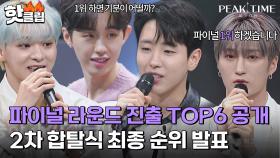 ＂꼭 우승하겠습니다＂ 당찬 포부 밝힌 TOP6 순위 공개｜피크타임｜JTBC 230412 방송