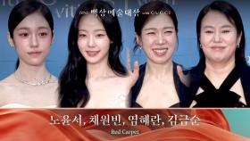 [61회 백상 레드카펫] 노윤서, 채원빈, 염혜란, 김금순 | JTBC 250505 방송