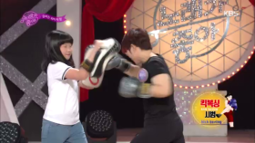 엄마와 딸의 킥복싱 시범!