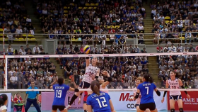 4세트 6:5로 앞서가는 대한민국