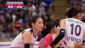 김수지, 속공으로 한점차!