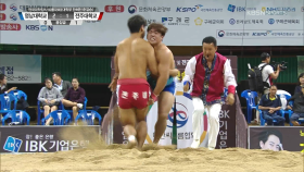 전국대학장사 단체전 준결승 2경기 용장급(-90kg) - 김하민(영남대) VS 유혁(전주대)