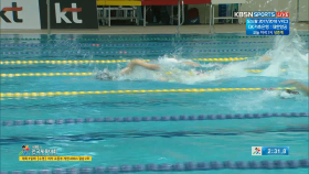 [수영] 여자 고등부 계영 400m 결승 2조