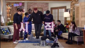 하현우, 배 위에 근육돼지(?) 마이크로닷 올려놓고 노래