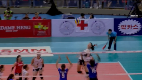 김연경의 강한 스파이크!!!