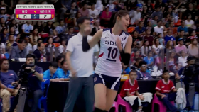 5세트 시작과 동시에 연속해서 4득점