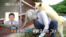 아픈 동생과의 이별 후 개들로부터 위안을 받고 사는 그녀