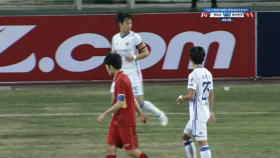 치열한 경기! 불튀는 후반전