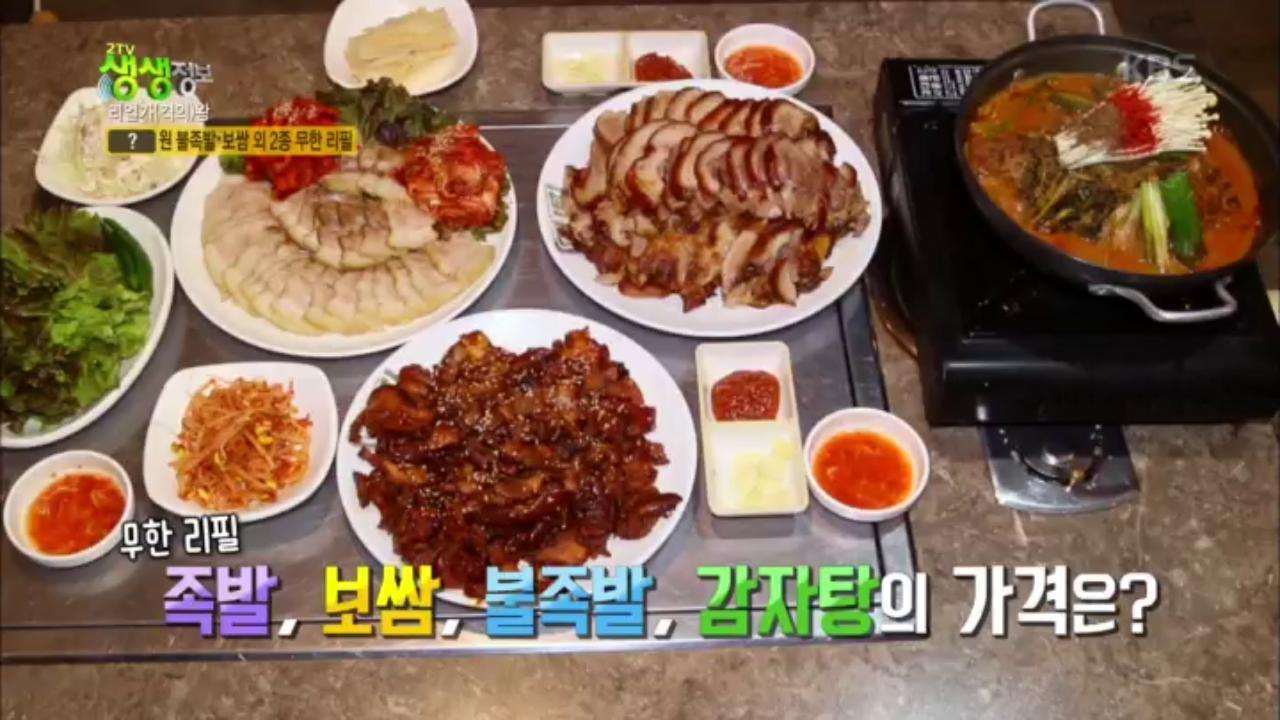 무한 리필 족발, 보쌈, 불족발, 감자탕의 가격이 12,000원!? | ZUM TV