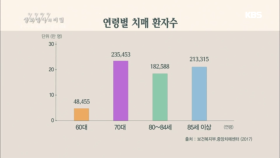 연령별 치매 환자수