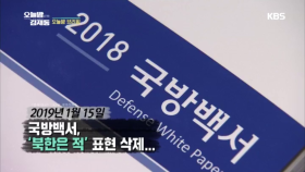 2019년 1월 15일 소식, 국방백서, ‘북한은 적’ 표현 삭제..