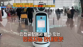 인천공항에서 볼 수 있는 인공지능 안내로봇