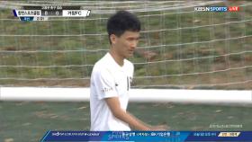 거창FC vs 합천스포츠클럽, 후반전 시작 팽팽한 경기