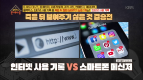 죽은 뒤 보여주기 싫은 것 인터넷 사용 기록 vs 스마트폰 메신저