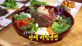 봄맛이 한 그릇에 산채 비빔냉면