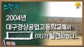 2004년 대구 경상 공업 고등학교 지하에서 [ ]가 발견되었다. [스펀지 레전드] | KBS 051029 방송