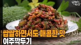 쌉쌀하면서도 매콤한 맛이 고기와 밥이랑 찰떡인 ‘여주깍두기’ | KBS 251002 방송