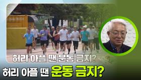 허리 아플 땐 운동 금지? | KBS 251130 방송