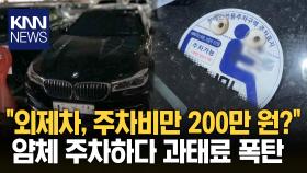 ＂주차비만 200만 원?＂ 얌체 주차하던 외제차 ′통쾌′ / KNN