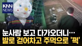 사람들 인사하고 사진 찍는데…눈사람 ′퍽′ / KNN