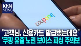 ＂쿠팡 유출 정보로 카드 발급됐다＂ 신종 보이스 피싱 주의보 ′발령′ / KNN
