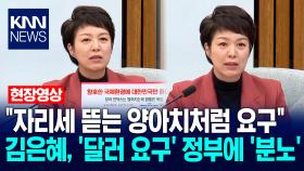 ＂자리세 뜯는 양아치처럼 요구＂ 김은혜, ′달러 요구′ 정부에 ′분노′ / KNN