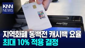 동백전 내년 상반기 캐시백 요율 10% 적용