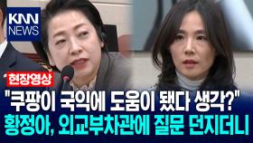 ＂쿠팡이 국익에 도움이 됐다 생각?＂ 황정아, 김진아 외교부차관에 질문 던지더니 / KNN