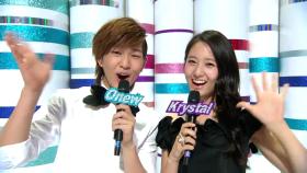 【TVPP】 크리스탈(f(x)) - 음중 스페셜 MC가 된 크리스탈, 온유! @ 쇼! 음악중심 2010