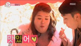 슬리피♥이국주, 꽈배기에 정신 아찔~ '맛.있.어.♥'