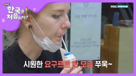 한국에서만 즐길 수 있는 '요구르트' 서비스♡