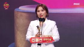 신봉선 '최우수상 여자 부문' 수상!, MBC 211229 방송