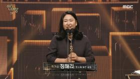 옷소매 붉은 끝동 '정해리' 작가상 수상!, MBC 211230 방송