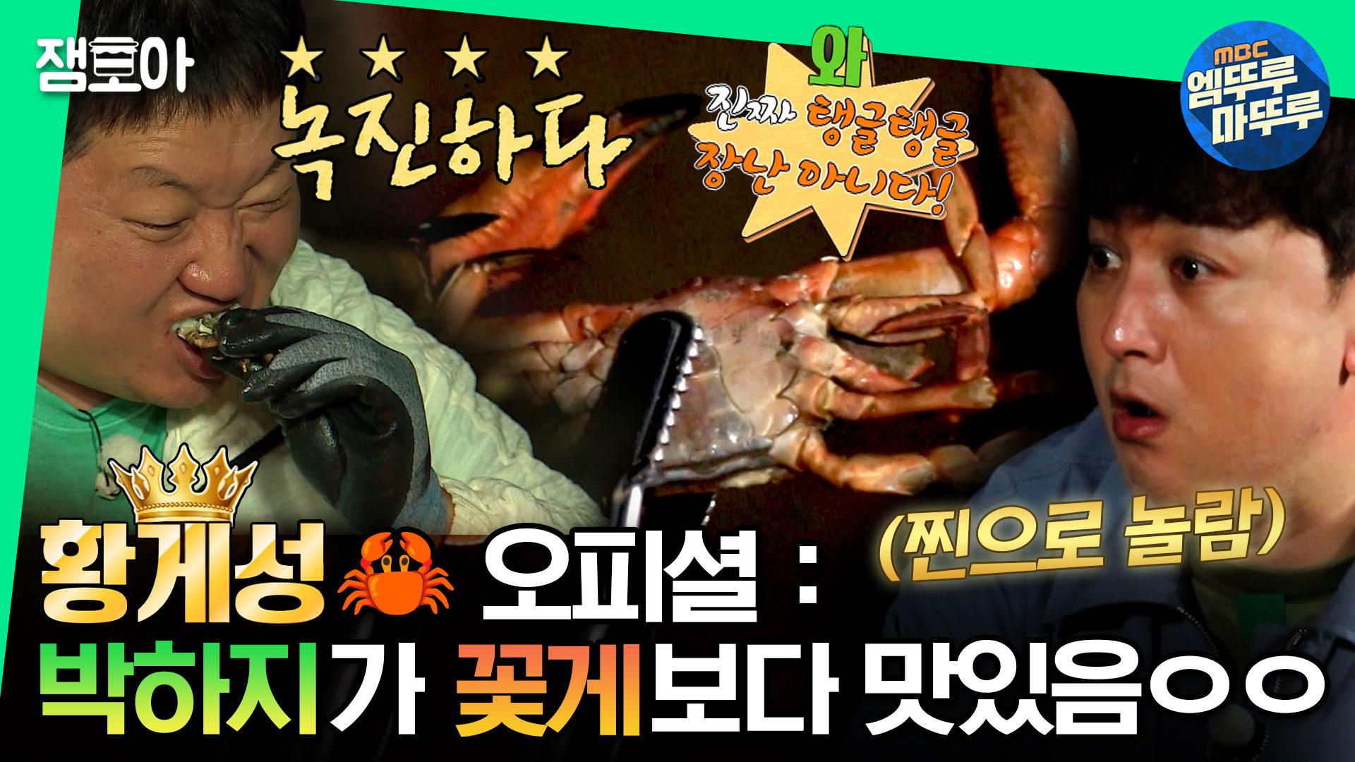 안다행] 그 자리에서 구워먹는 속이 꽉 찬 박하지🦀에 녹---찐한 게딱지장까지🔥 맛있어서 어떡하지?🥹ㅣ#정형돈 #박성광 #황제성  MBC230904방송 | ZUM TV