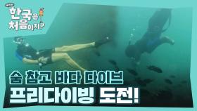 육지 사람의 프리다이빙 도전! 욕지도 바다를 온몸으로 즐기는 체코친구들🌊