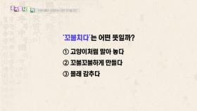 우리말 나들이 - 꼬불치다, MBC 251219 방송