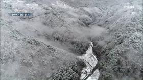 눈이 가득 쌓인 자연의 아침! #낭만 #하얀 세상