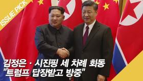 김정은·시진핑 세 차례 회동 ＂트럼프 답장받고 방중＂