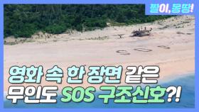 '영화 한 장면 같은' 무인도 SOS 구조 신호?!