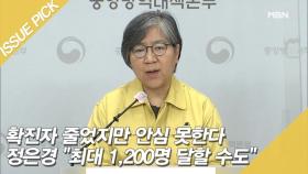 확진자 줄었지만 안심 못한다 정은경 ＂최대 1,200명 달할 수도＂