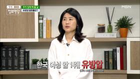 유독 한국 여성에게 유병암 발병이 잦은 이유는? MBN 210715 방송